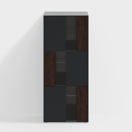 Stylish Minimalist Bookshelf 3D model