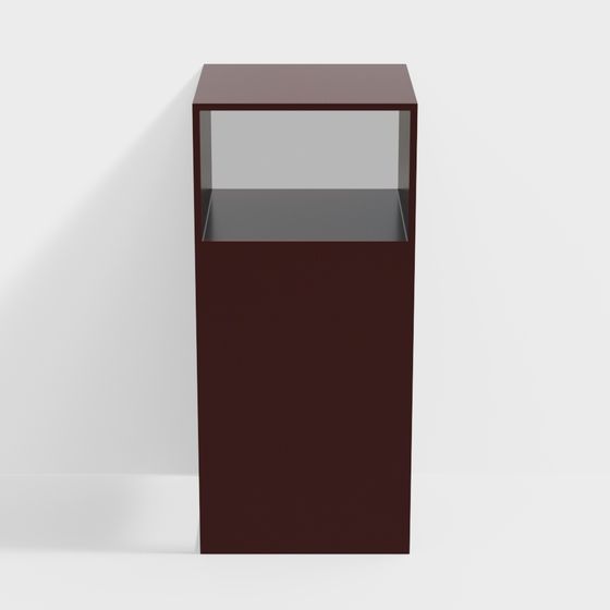 Stylish Minimalist Showcase 3D model for Creative Spaces