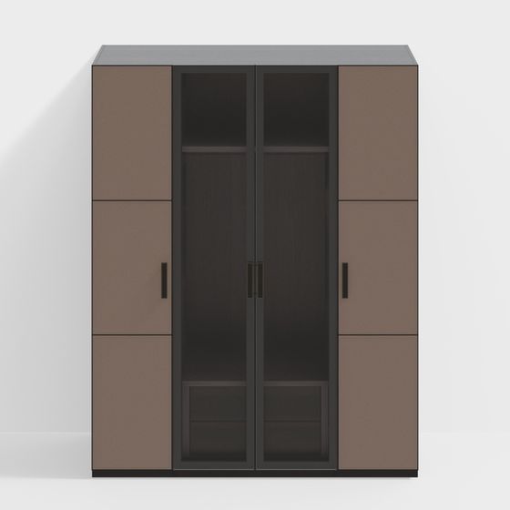 Stylish Minimalist Storage Cabinet 3D model