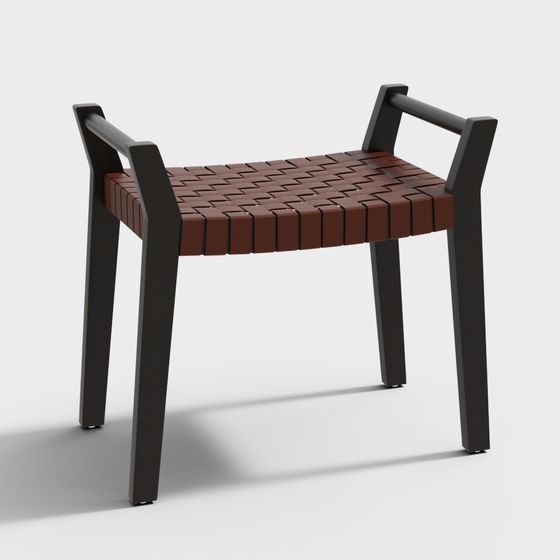 Unique Low-Polygon Chair 3D model