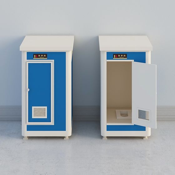 Portable Toilet 3D model with Unique Design