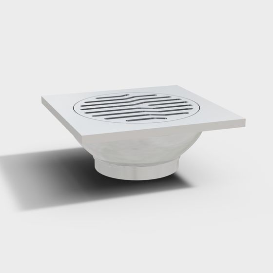 Stylish Square Drain 3D Model