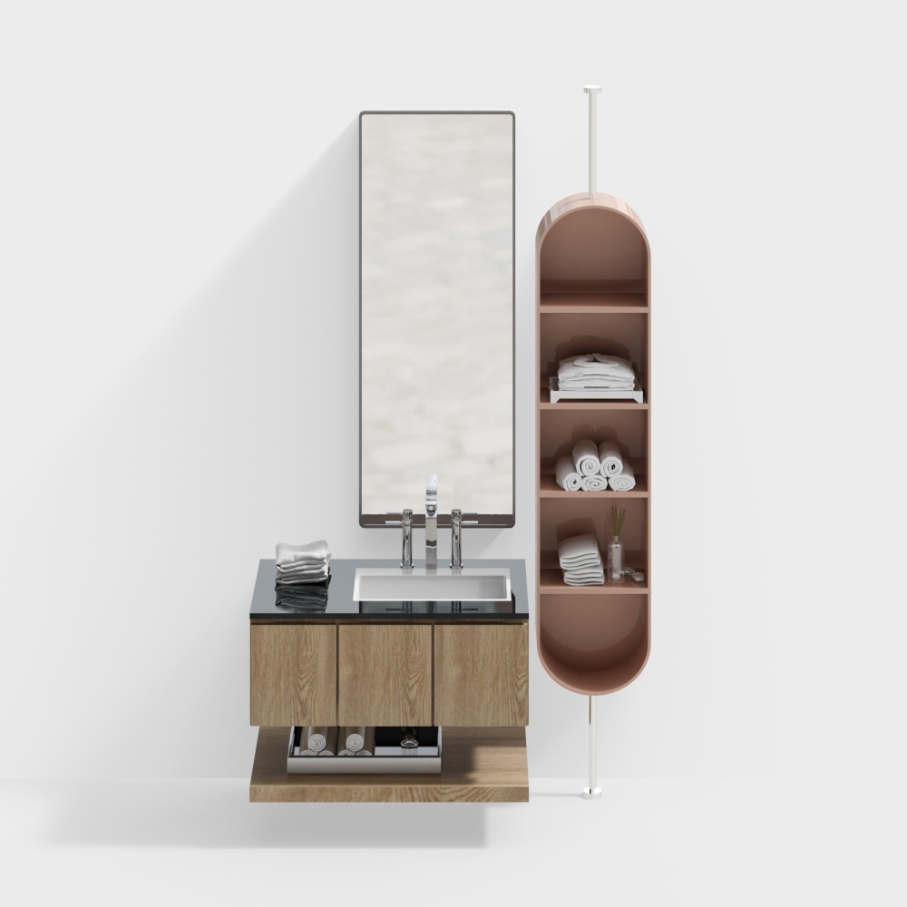 Armoire de salle de bains combinée