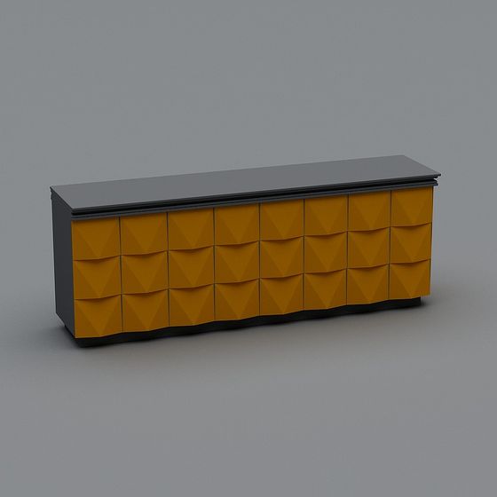 Stylish Low-Poly Furniture 3D Model Design