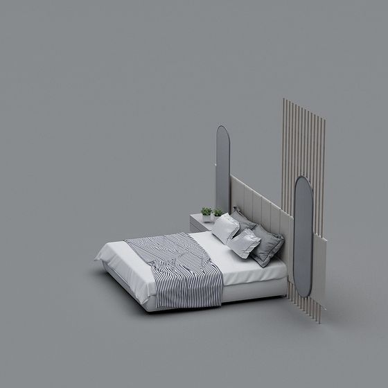 Urban Retreat 3D model Bed Frame Design