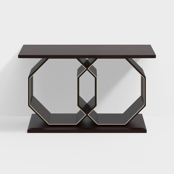 Geometric Elegance Console 3D model