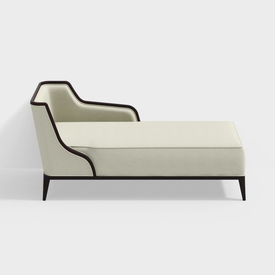 Elegant Chaise Lounge 3D model