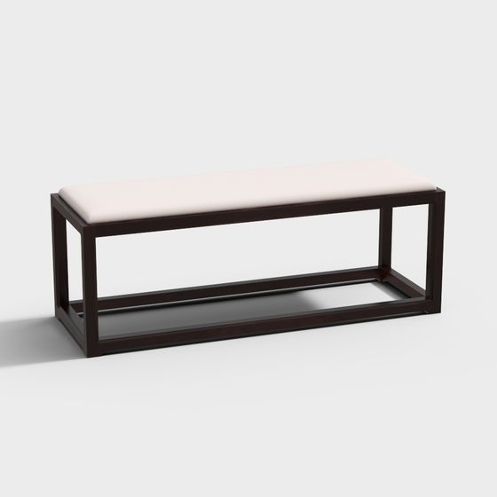 Stylish Urban Corner Bench 3D model for Contemporary Spaces