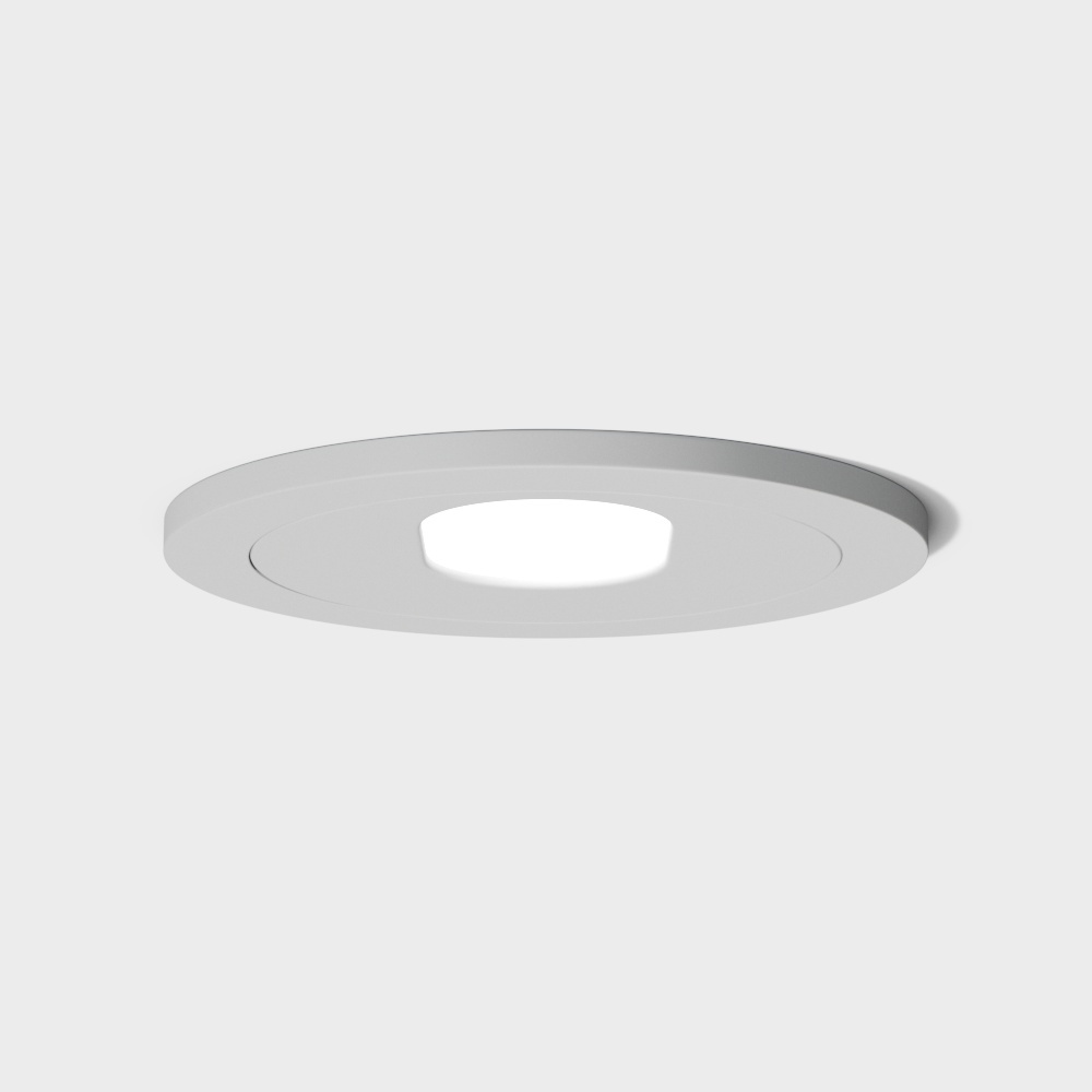 Recessed deep anti-glare spotlight