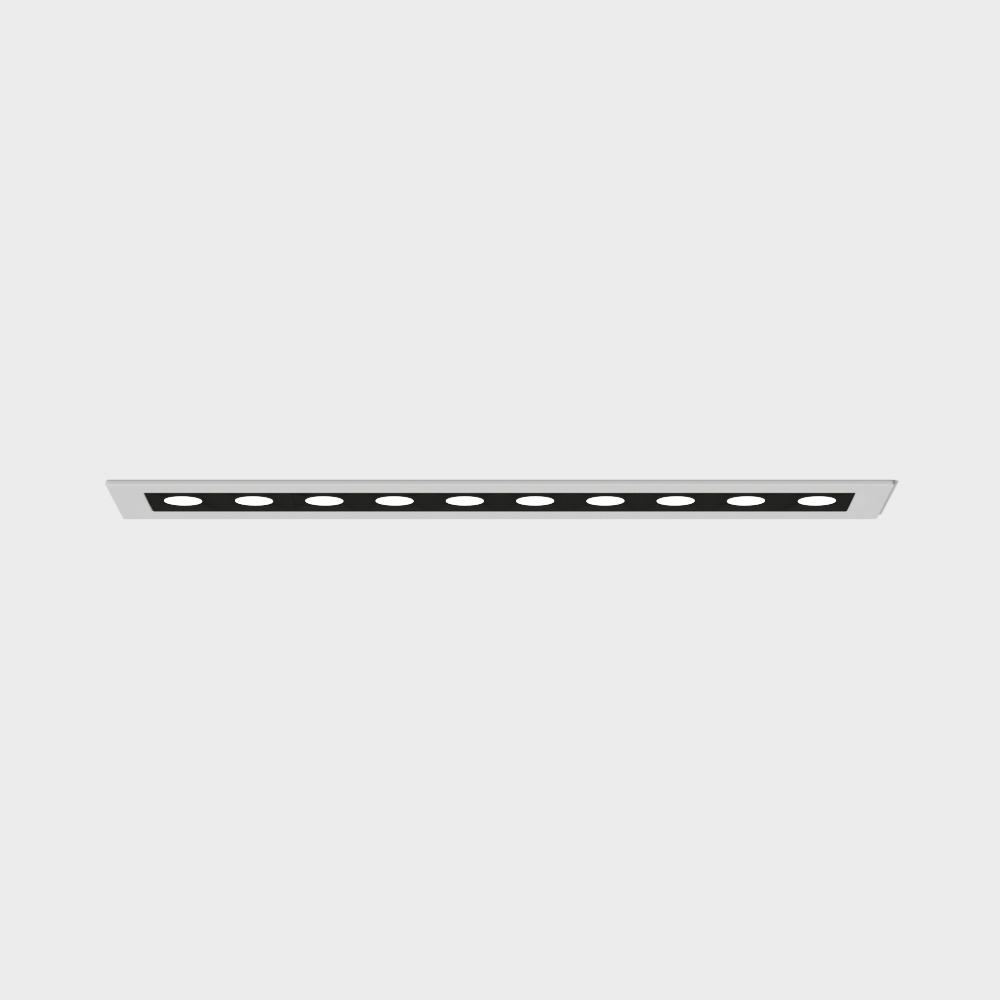 Recessed grille spotlight-white