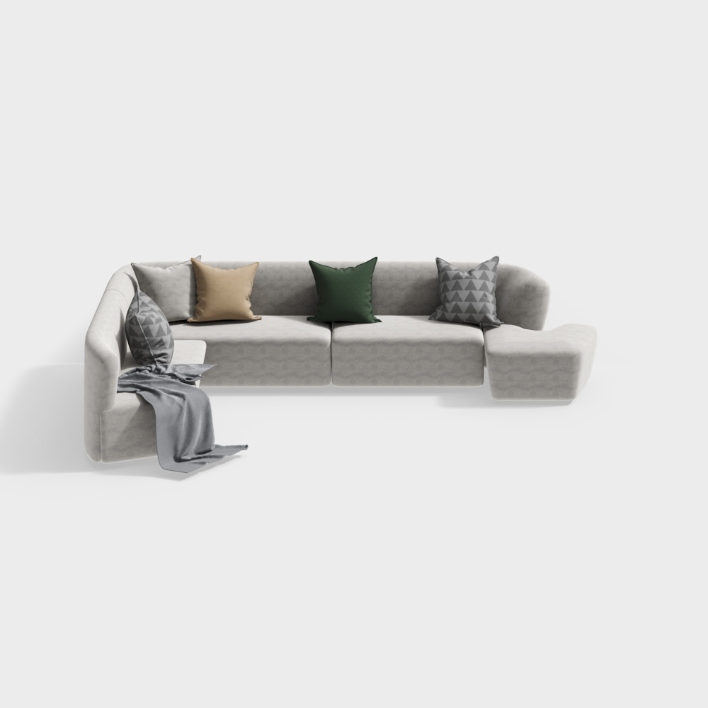 2680 Nordic living room multi-person sofa