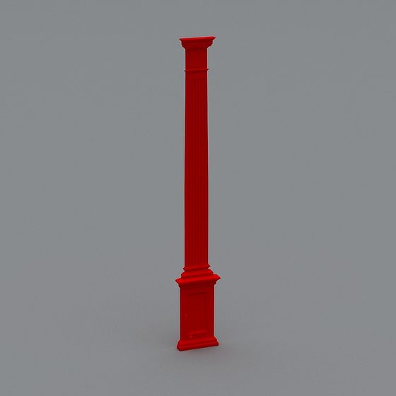 Classical Roman Column 3D model with Elegant Design