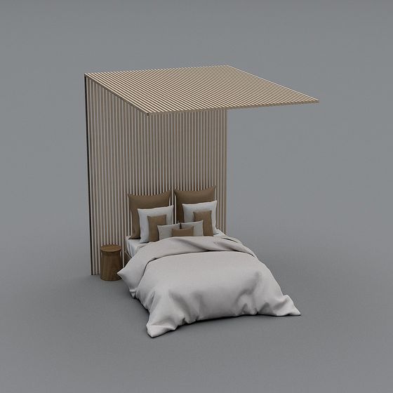 Cozy Retreat Bed Frame 3D model