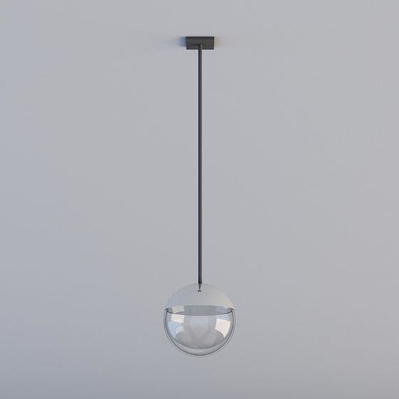 Modern Low-Poly Hanging Light 3D Model