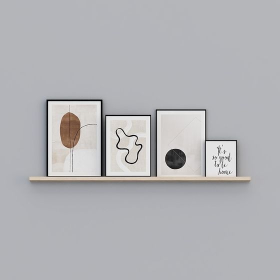 Minimalist Abstract Gallery 3D model