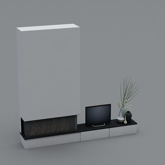 Minimalist Living Room TV Cabinet 3D model