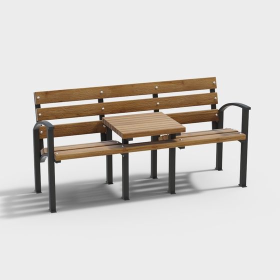 Urban Retreat 3D model Park Bench