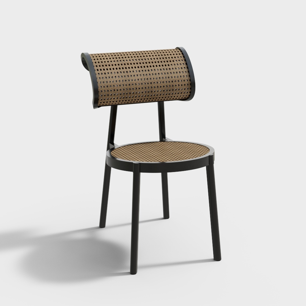 Unique Low-Poly 3D Chair Model – Scandinavian Style