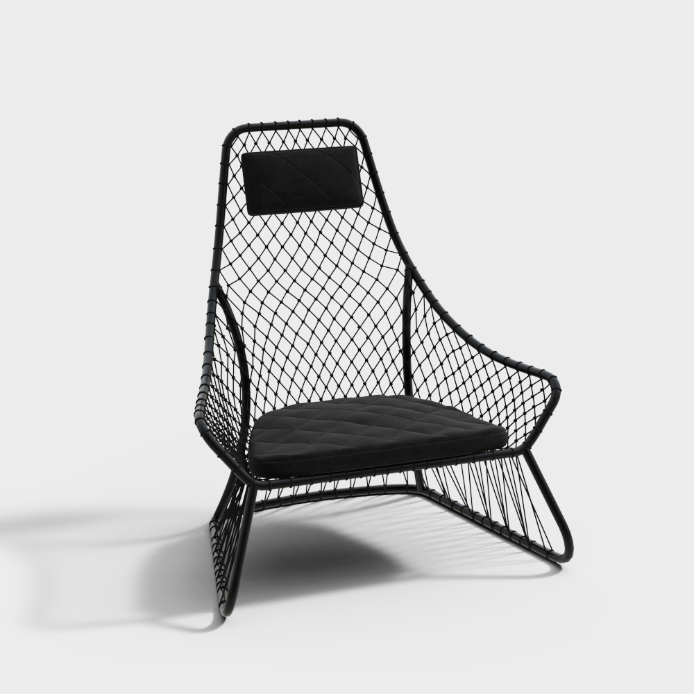 Modern mesh outdoor chair