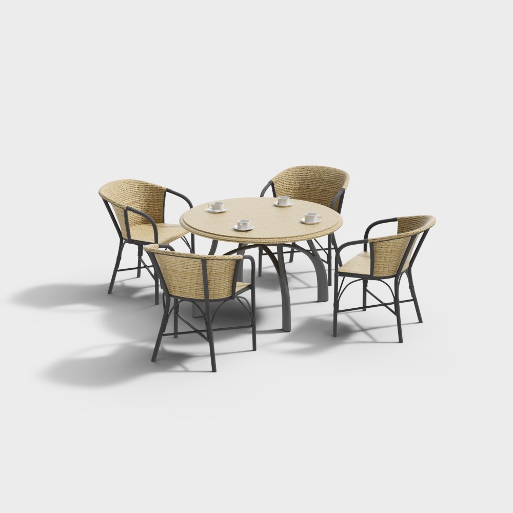 Outdoor tables and chairs