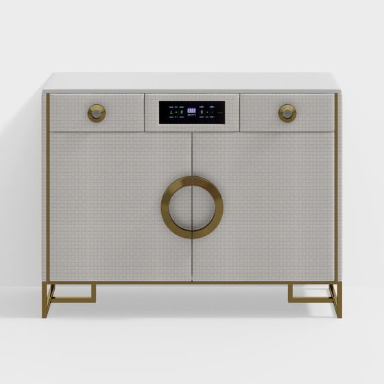 Urban Minimalist Storage Cabinet 3D model