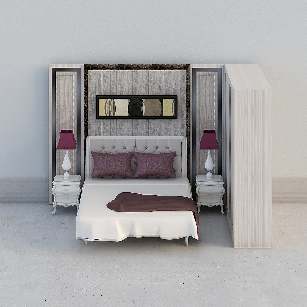 5171. Bed Classic Sketchup Model Free Download