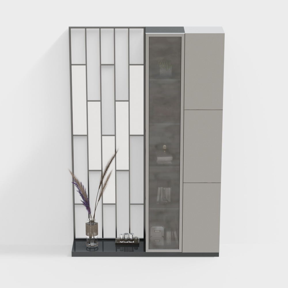 Modern Low Partition Cabinet