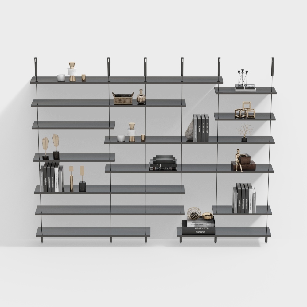 Cabinet de partición negro moderno