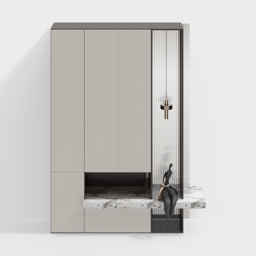 Meuble à chaussures à portes multiples