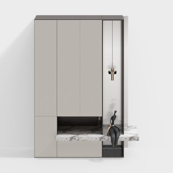 Meuble à chaussures à portes multiples