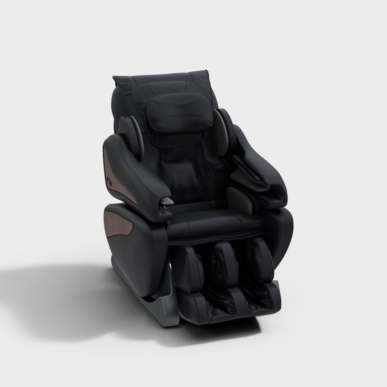 Elegant Low-Poly Massage Chair 3D model