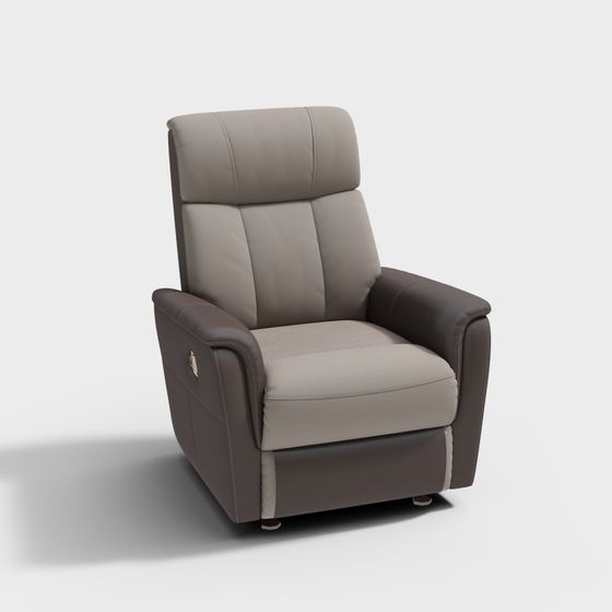 Relaxing Massage Chair 3D Model With Arms