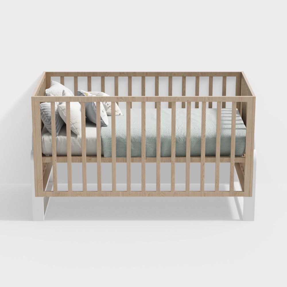 Modern wooden cot