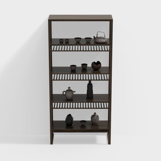 Urban Bookshelf 3D Model