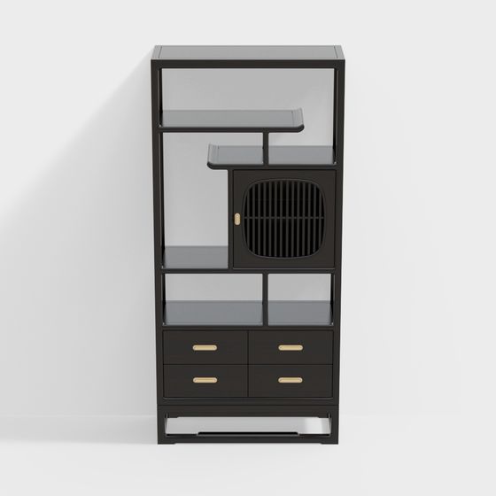 City Window Display Cabinet 3D model