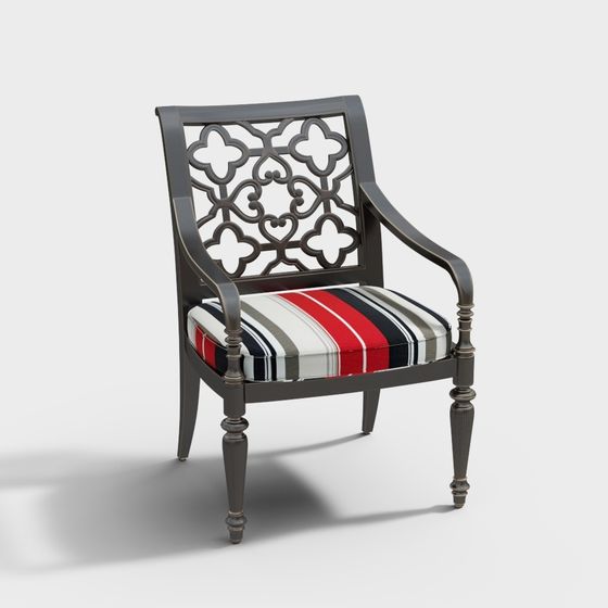 Stylish Low-Poly Chair 3D Model Design