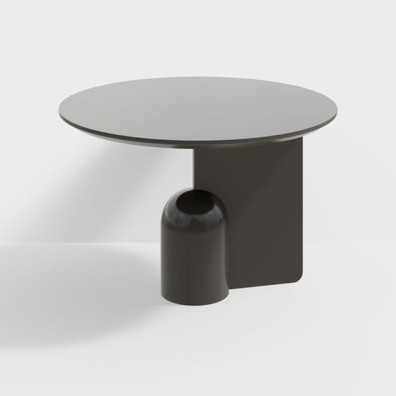 Minimalist Round Table 3D Model