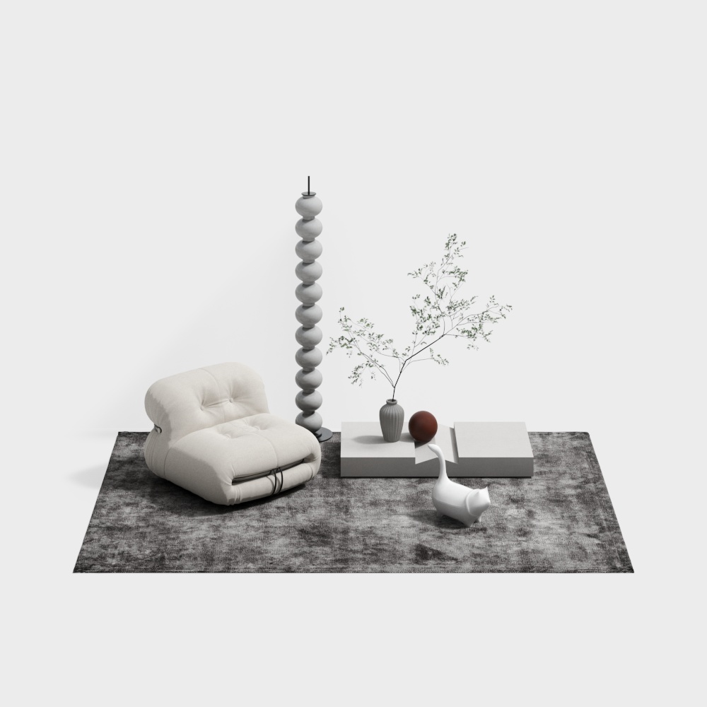 Cassina modern single sofa set