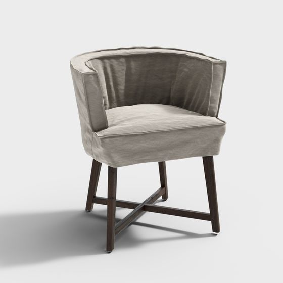 Cozy Reading Chair 3D model for Elegant Spaces