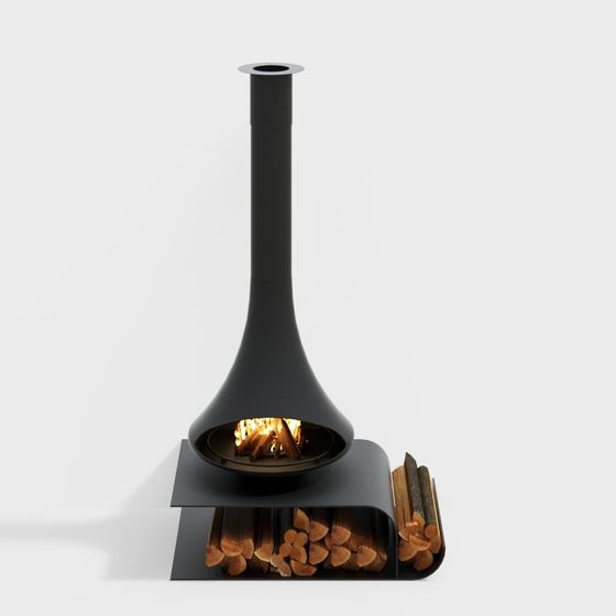 Urban Fireplace 3D model