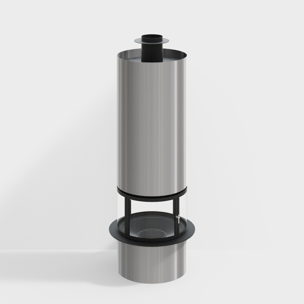 Urban Light 3D Model – Low Poly Metallic Design