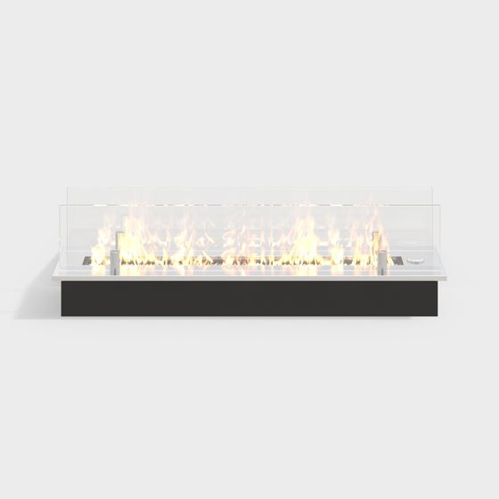 Stylish Fireplace 3D model for Modern Spaces