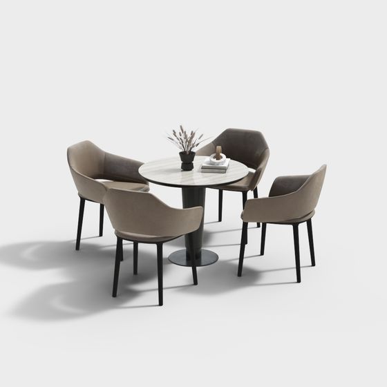 Set di Tavolo e Sedie Moderne Informali