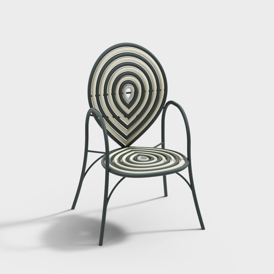 Futuristic Spiral Chair 3D model