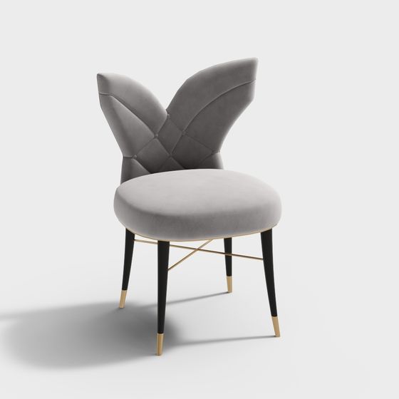Elegant Butterfly Chair 3D model for Modern Interiors