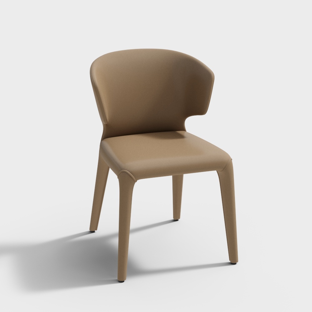 Sleek Dining Chair 3D model