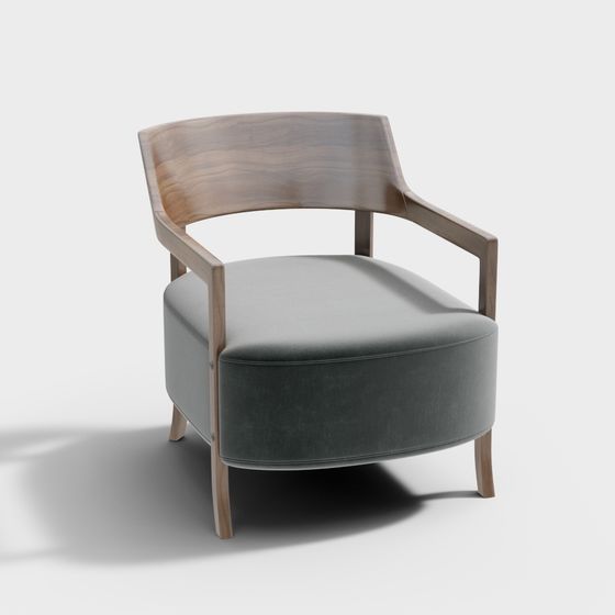 Moderne Polster-Seitenstuhl