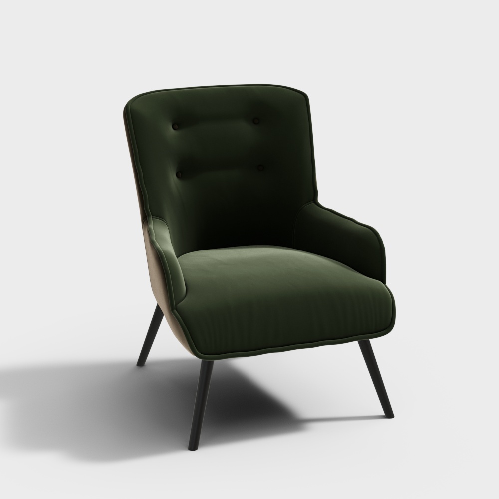 Italian Cassina Modern Green Chair