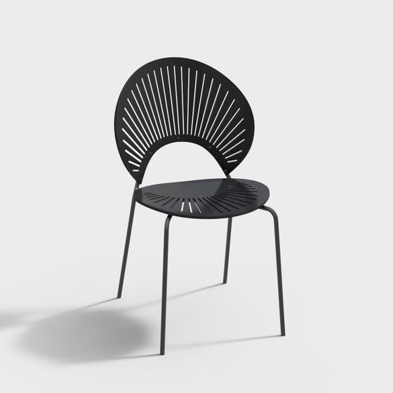 Elegant Low-Poly Chair 3D model for Modern Spaces