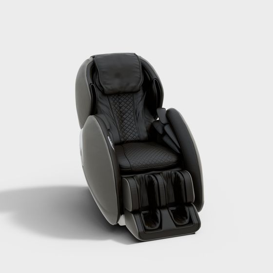 Elegant Low-Polygon Massage Chair 3D model